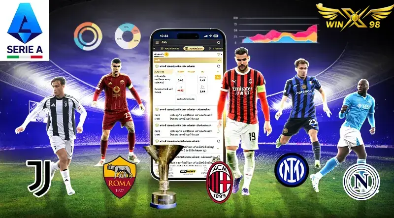 5 ทีมยอดนิยมลีกกัลโช่ เซเรีย อา ควรเดิมพันแบบใด