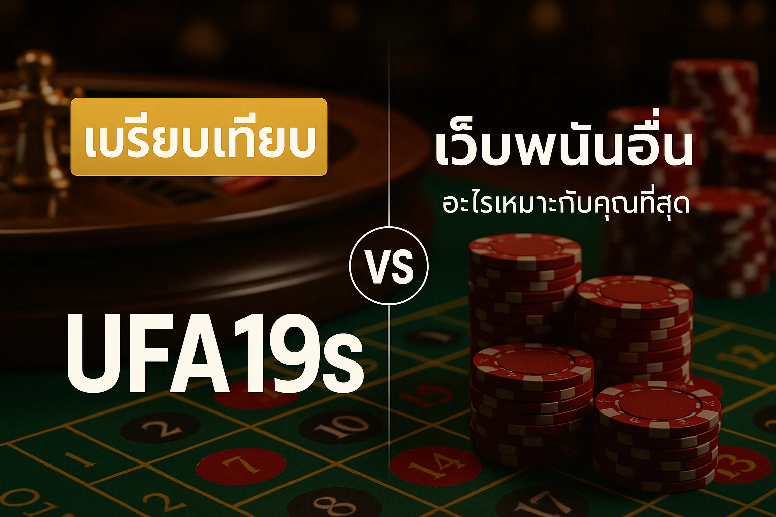 เปรียบเทียบ ufa19s กับเว็บพนันอื่น อะไรเหมาะกับคุณที่สุด